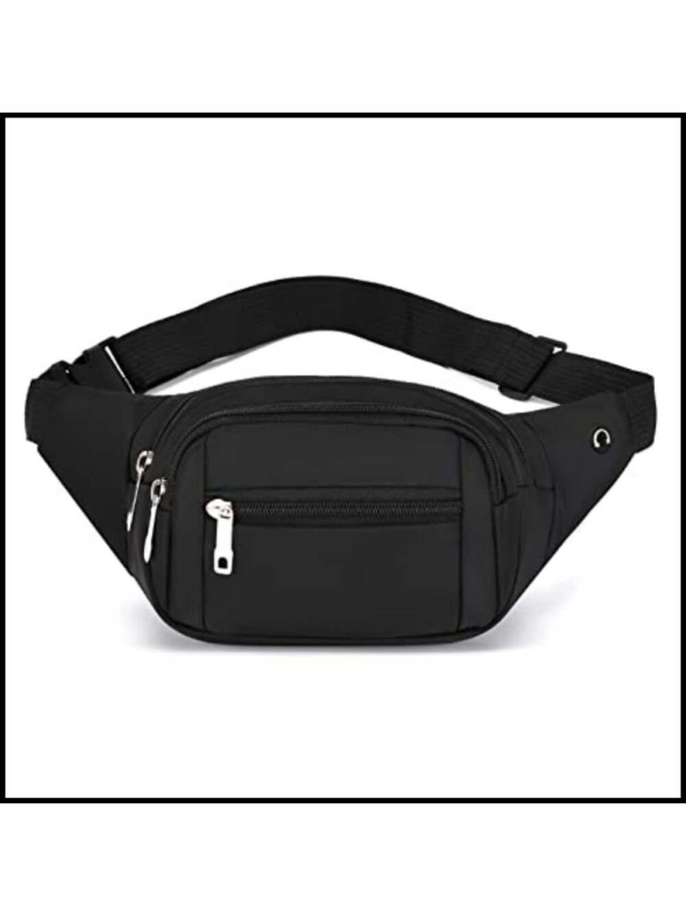 Large Water Resistant Nylon Crossbody Fanny Pack Waist Bag Hiking Running Travel
